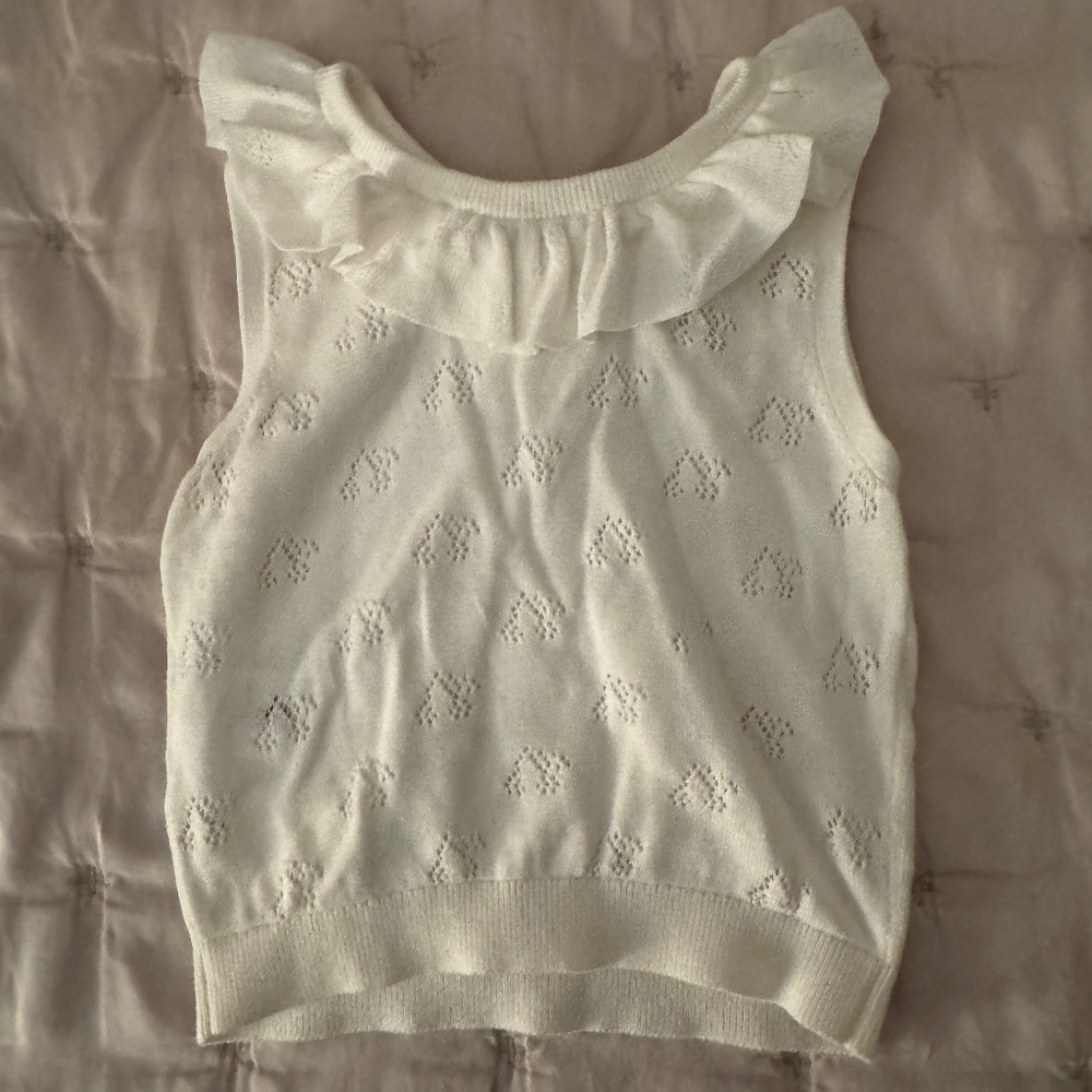 Bonpoint Knit Sleeveless Sweater - Size 6